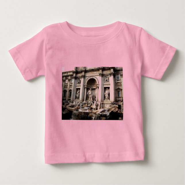 Camiseta De Bebé Fontana de Trevi Roma Viaje (Anverso)