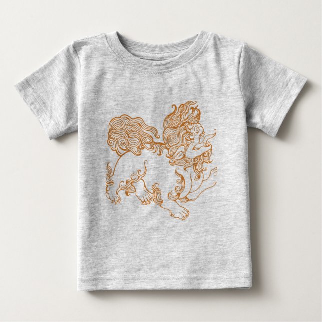 Camiseta De Bebé Foo Dog Tee (Anverso)