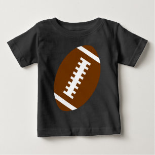 Camiseta De Bebé FOOTBALL BABE Black Gráfico de fútbol delantero