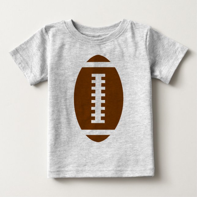 Camiseta De Bebé FOOTBALL BABE Gray | Gráfico de fútbol delantero (Anverso)