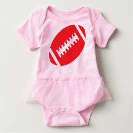 Camiseta De Bebé FOOTBALL BABE Pink Tutu | Fútbol rojo delantero