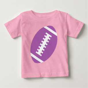 Camiseta De Bebé FOOTBALL BABY Lavender   Fútbol Front Purple