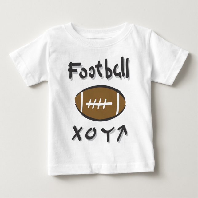 Camiseta De Bebé football plays (Anverso)