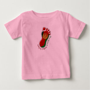 Camiseta De Bebé Footprints AFG Baby Tee