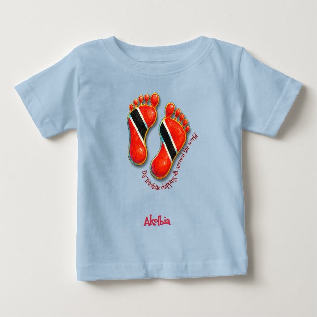 Camiseta De Bebé Footprints S2 Baby Tee - Trini (Anverso)