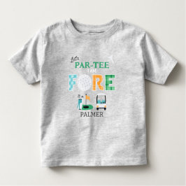 Camiseta De Bebé Fore, Let's Par-tee Golf 4th Birthday Golfing