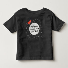 Camiseta De Bebé Forget princess astronaut cohete universo luna