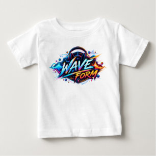 Camiseta De Bebé Forma de Onda – Música Futurista y Gráfico de Soni