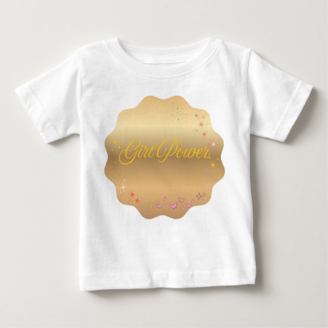 Camiseta De Bebé Forma de poder del chica (Anverso)