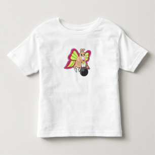Camiseta De Bebé Formación de fuerza de mariposa Dumbbell