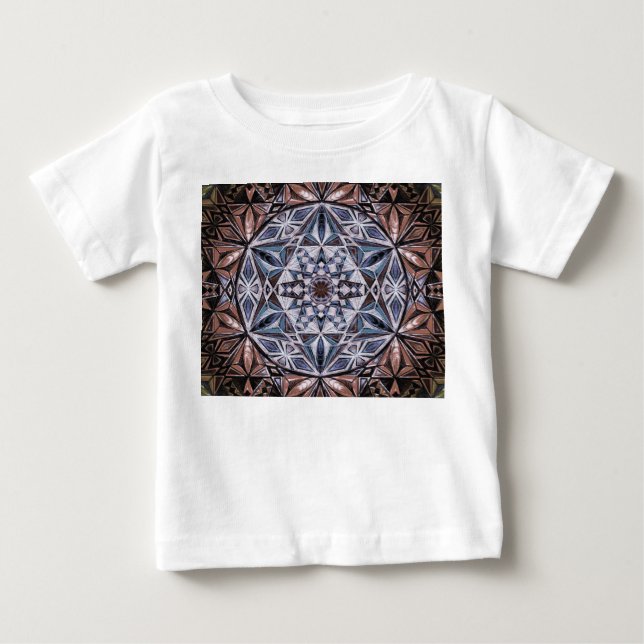 Camiseta De Bebé Formas de Cristal (Anverso)