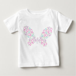 Camiseta De Bebé Formas de mariposa