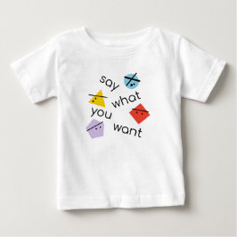 Camiseta De Bebé Formas Geométricas Di Qué Quieres Diseño