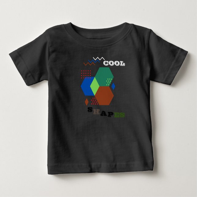 Camiseta De Bebé Formas Lindas de Verano para Pequeños (Anverso)