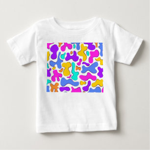 Camiseta De Bebé Formas líquidas de ácido brillante