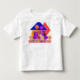 Camiseta De Bebé Formas Números Símbolos Niños