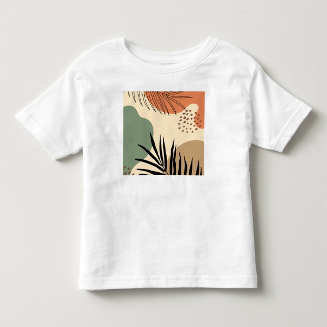 Camiseta De Bebé Formas orgánicas botánicas (Anverso)