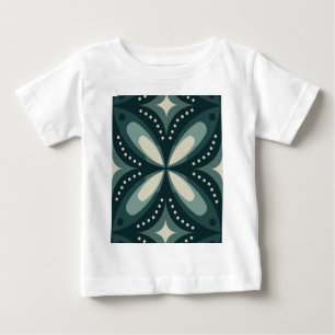 Camiseta De Bebé formas verdes retro