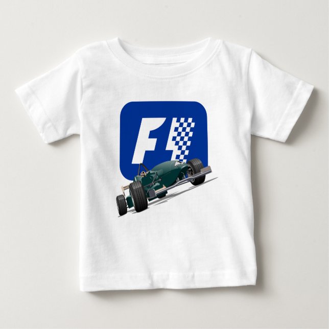 Camiseta De Bebé Formula 1 race car (Anverso)