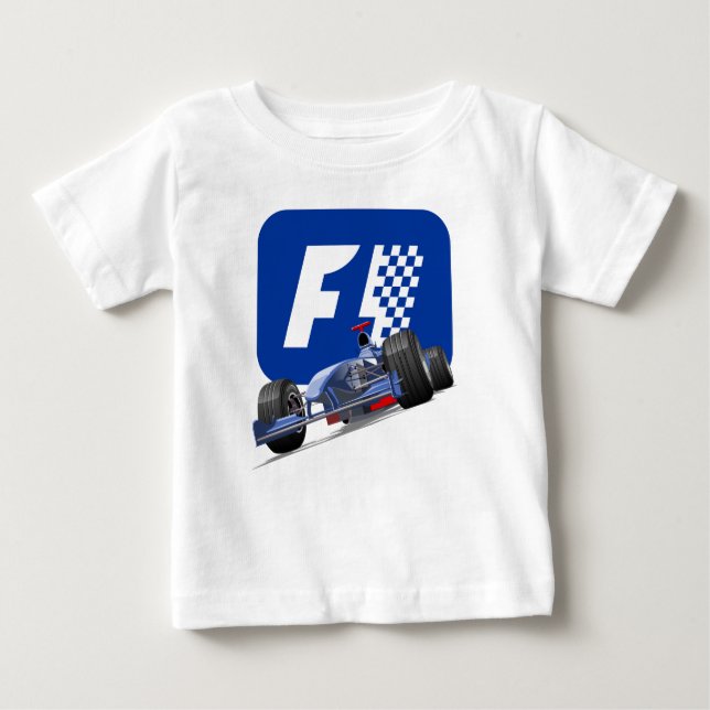 Camiseta De Bebé Formula 1 race car (Anverso)