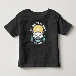 Camiseta De Bebé Fortaleza espiritual en Dios - Levantando a los cr