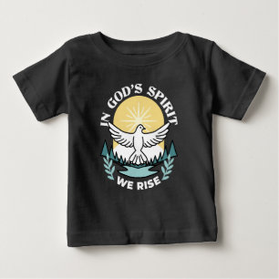 Camiseta De Bebé Fortaleza espiritual en Dios - Levantando a los cr