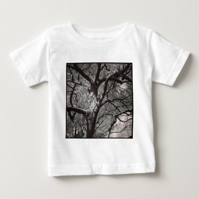 Camiseta De Bebé Foto cuadrada - Árbol de Magnolia en Primavera Tem (Anverso)