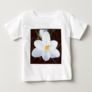 Camiseta De Bebé Foto cuadrada - Crocus blanco
