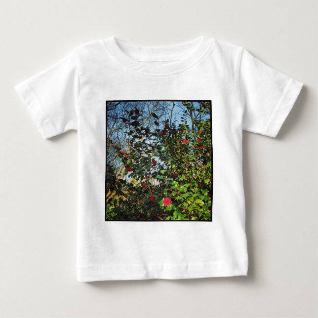 Camiseta De Bebé Foto cuadrada - Magnolia Bush 01 (Anverso)