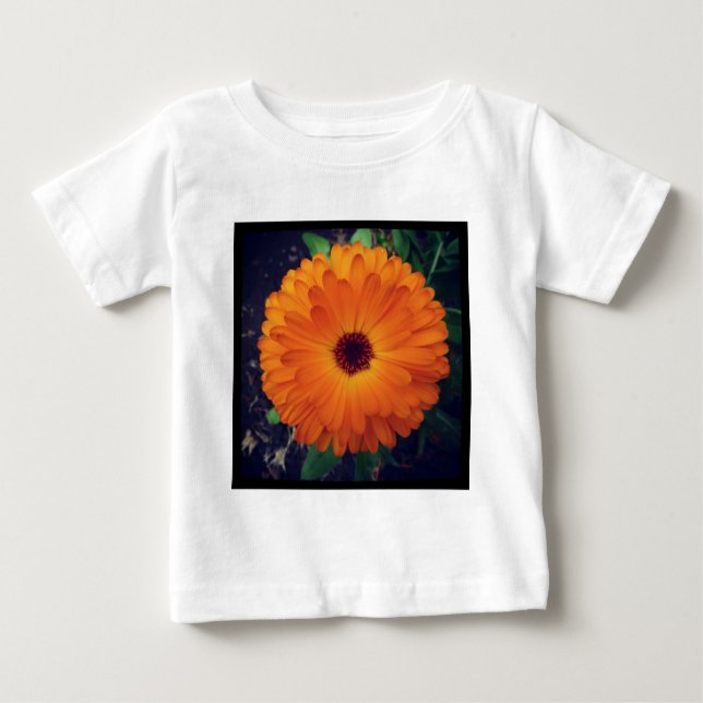 Camiseta De Bebé Foto cuadrada - Marigold (Anverso)
