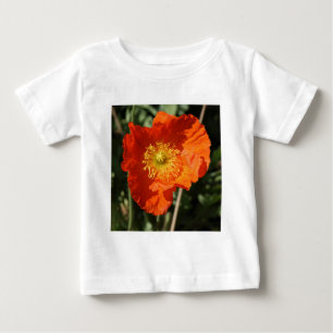 Camiseta De Bebé Foto cuadrada - Naranja amapola