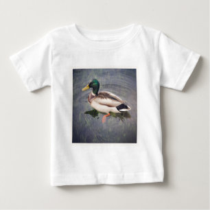 Camiseta De Bebé Foto cuadrada - Pato Mallard