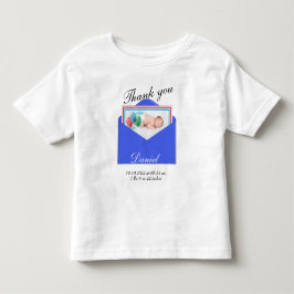 Camiseta De Bebé Foto de anuncio de nacimiento Gracias