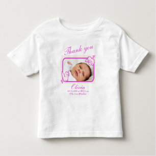 Camiseta De Bebé Foto de Birth Announct
