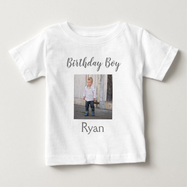 Camiseta De Bebé Foto de Birthday Boy (Anverso)
