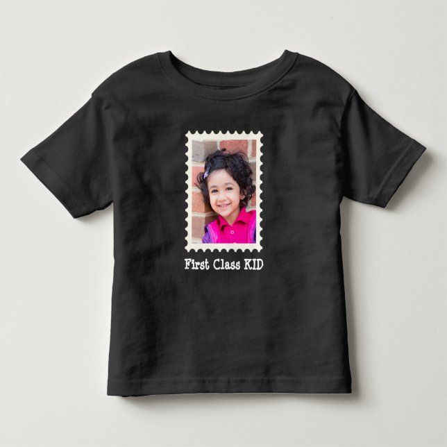 Camiseta De Bebé Foto del mejor niño de la primera clase personaliz (Anverso)