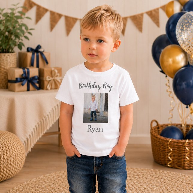 Camiseta De Bebé Foto del Niño Cumpleañero (Subido por el creador)