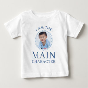 Camiseta De Bebé Foto del personaje principal azul para el primer c