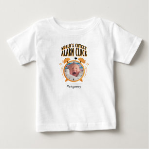 Camiseta De Bebé Foto del reloj de alarma más silenciosa del mundo