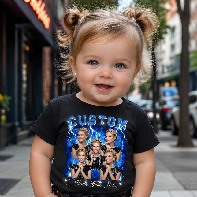 Camiseta De Bebé Foto personalizada Bootleg Rap de los 90 (Subido por el creador)