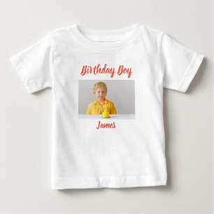 Camiseta De Bebé Foto personalizada Nacimiento de bebé