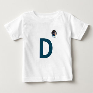 Camiseta De Bebé Foto personalizado y monograma inicial T-Shirt