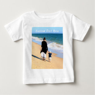 Camiseta De Bebé Foto y texto personalizado - Su propio diseño - C