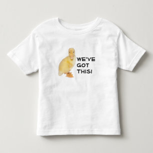 Camiseta De Bebé Fotografía de perfil de duckling amarillo dulce