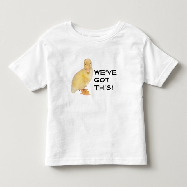 Camiseta De Bebé Fotografía de perfil de duckling amarillo dulce (Anverso)