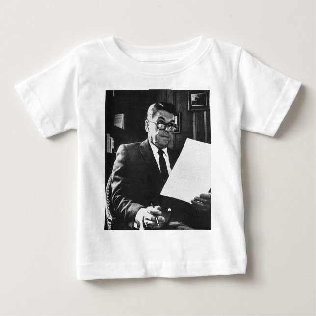 Camiseta De Bebé Fotografía de Ronald Reagan (Anverso)