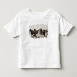 Camiseta De Bebé Fotografía en blanco y negro de un Cowboy