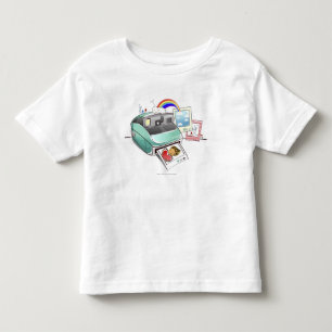 Camiseta De Bebé Fotografía que sale de una cámara instantánea