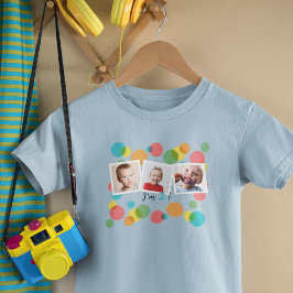 Camiseta De Bebé Fotos del niño de cumpleaños y la edad Personaliza