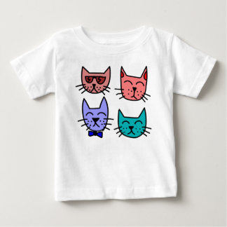 Camiseta De Bebé Four Cool Cats Toddler Ruffle Tee